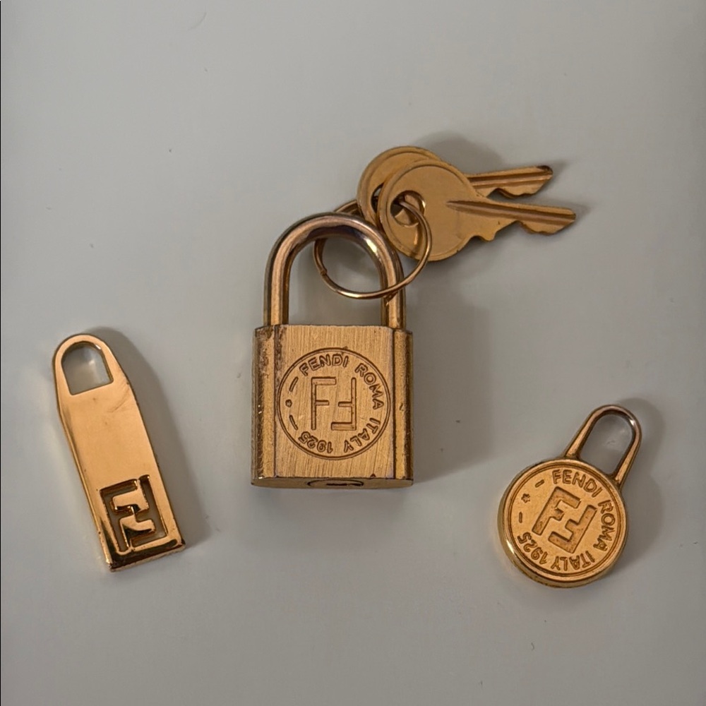 Fendi Lock & Key, Zipper Pulls